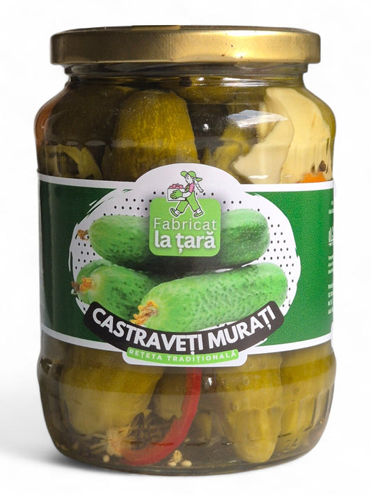 Castraveții murați Fabricat la Țară – secretul unei gustări sănătoase și gustoase
