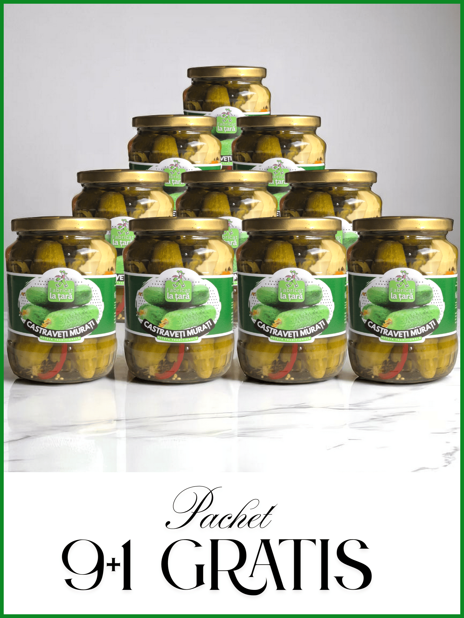 Pachet 9+1 Gratis - Castraveți Murați