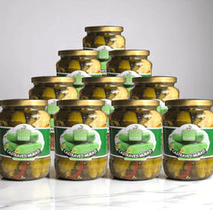 Pachet de 10 borcane de Castraveți Murați Fabricat la Țară, 720 ml fiecare