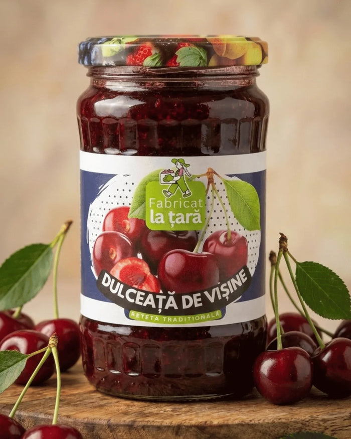 Dulceață de Vișine Fabricat la Țară, produs tradițional din Alba