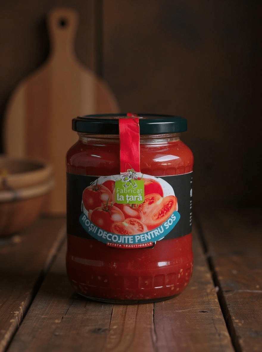 Roșii Decojite În Sos Propriu